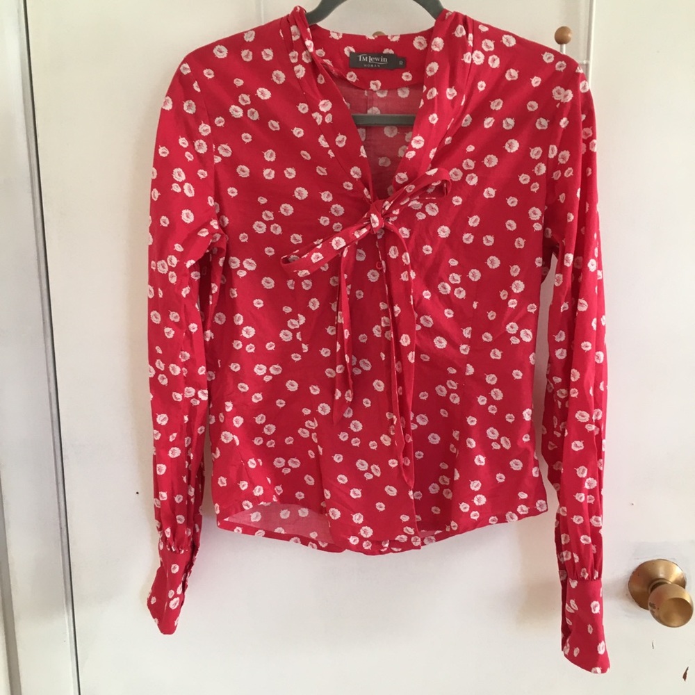 TM Lewin Blouse with voluminous sleeves